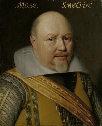 Portret van Nicolaas Schmelzing (1561-1629) by Michiel Jansz van Mierevelt