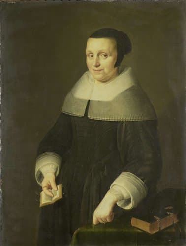 Portret van een vrouw, vermoedelijk Elsje van Houweningen, echtgenote van Willem van Velden by anonymous