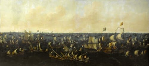 The Battle of the Zuider Zee by Abraham de Verwer