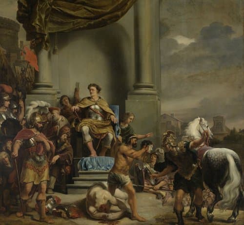 Consul Titus Manlius Torquatus Beheading his Son by Ferdinand Bol