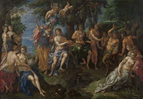 The Contest between Apollo and Pan by Hendrik de Clerck; Denis van Alsloot