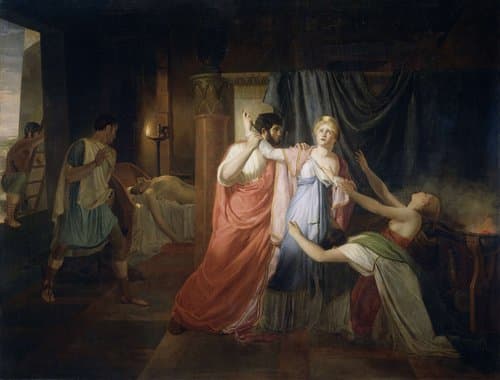 Proculeius Preventing Cleopatra from Stabbing herself by Joannes Echarius Carolus Alberti