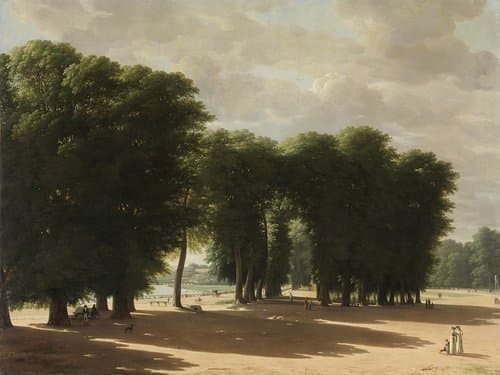 De ingang van het park van St Cloud te Parijs by Pieter Rudolph Kleijn