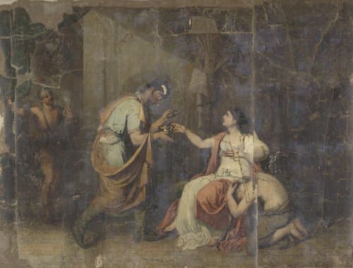 De dood van Sophonisba, koningin van Numidië