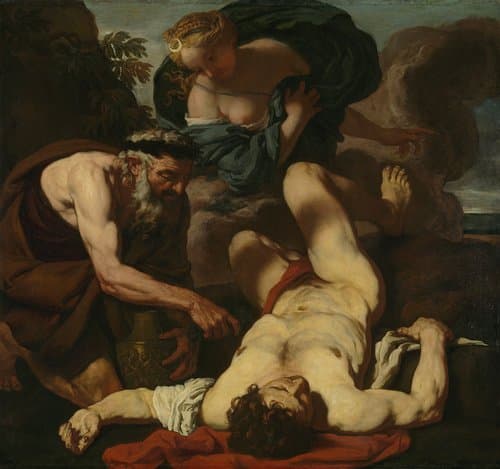 Selene and Endymion (formerly entitled The Death of Orion) by Johann Carl Loth