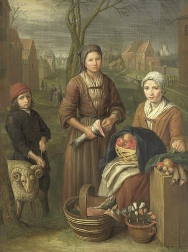 Allegorie op de maand maart. by Peeter Snijers