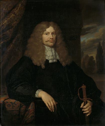Portrait of Cornelis Backer (1633-81) by Caspar Netscher
