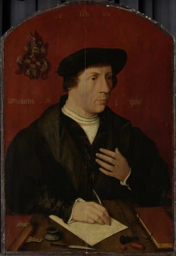Portret van een man by Jan Jansz Mostaert
