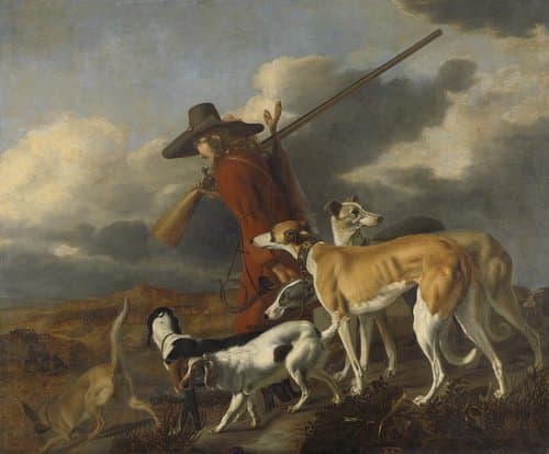 De jager by Adriaen Cornelisz Beeldemaker