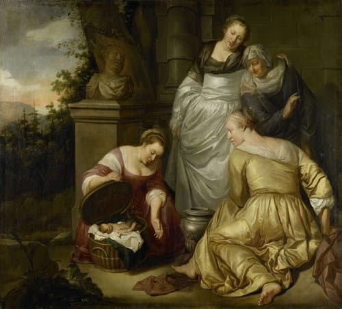 De dochters van Cecrops vinden Erechthonius by Hendrick Heerschop