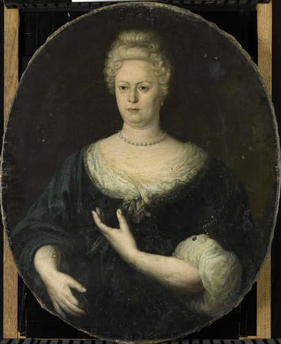 Portrait of Elisabeth van Oosten (1660-1714). Wife of Abraham van Riebeeck by anonymous