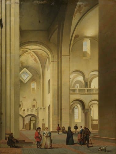 Het transept van de Mariakerk te Utrecht, gezien vanuit het noordoosten