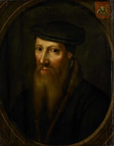 Portrait of David Jorisz, Glass Painter in Delft, Fanatic Anabaptist, after 1544 in Basel by anonymous