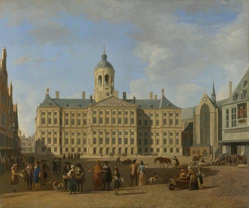 The Town Hall on the Dam, Amsterdam by Gerrit Berckheyde