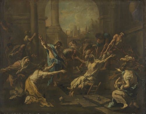 The Raising of Lazarus by Alessandro Magnasco