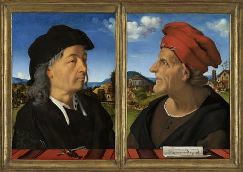 Portret van Giuliano da Sangallo (ca. 1445-1516), architect by Piero di Cosimo