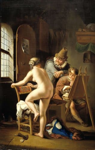 De schilder en zijn model
