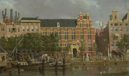 De Latijnse school op het Singel te Amsterdam by Jacob Smies