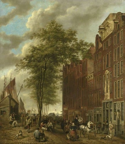 The Slijpsteenmarkt (Whetstone Market) by Willem Pieter Hoevenaar
