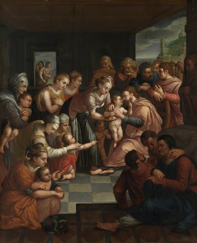 Christ Blessing the Children by anonymous