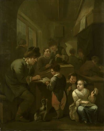 De schoolmeester by Bernardus van Schijndel
