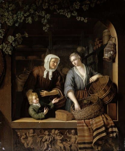 The Grocer’s Shop by Frans van Mieris (II)