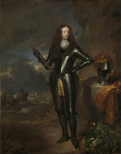 Portret van Willem III, prins van Oranje en stadhouder by Caspar Netscher
