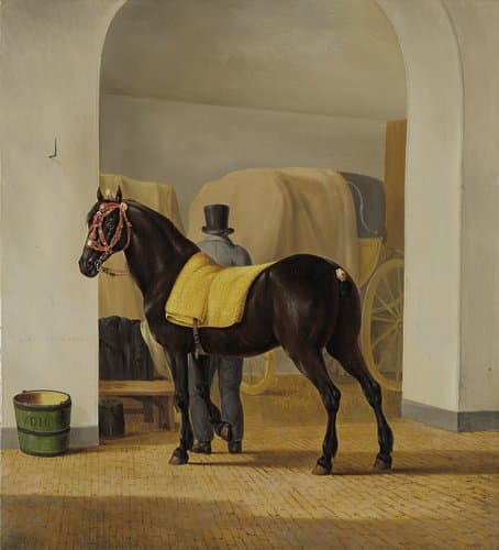 De harddraver De Rot van Adriaan van der Hoop bij het koetshuis by Anthony Oberman