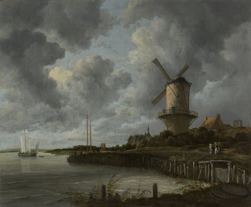 The Windmill at Wijk bij Duurstede by Jacob Isaacksz van Ruisdael