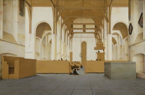 Interieur van de Sint-Odulphuskerk in Assendelft