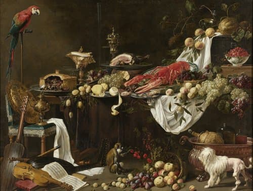 Pronkstilleven by Adriaen van Utrecht