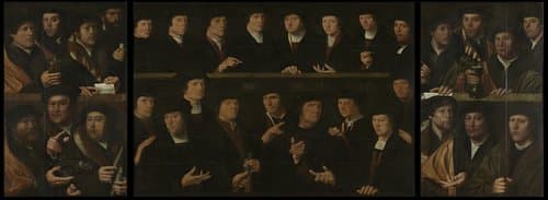 Een groep schutters, 1529 by Dirck Jacobsz