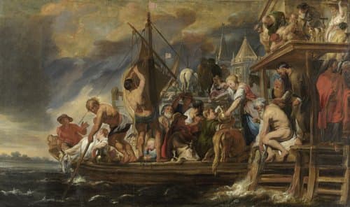 Petrus vindt een munt in de bek van een vis