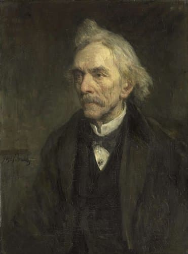Louis Jacques Veltman (1817-1907). Toneelspeler by Jozef Israëls