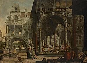 Imaginary Renaissance Palace by Hendrick Aerts