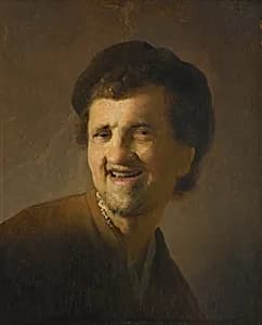Laughing Young Man by Rembrandt van Rijn