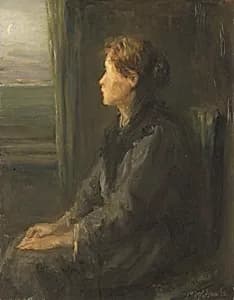 Woman at a Window by Jozef Israëls