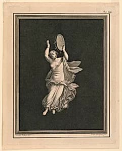 A Bacchante by Filippo Morghen, Italian, 1730 - After 1807