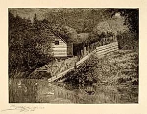 A Duck Pond by Henry Wolf