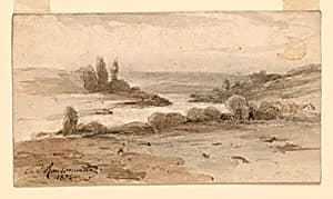 A Landscape by Charles Nicolas Ransonnette, French, 1793 - 1877