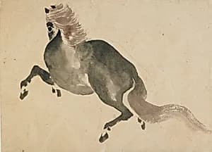 A Running horse by Katsushika Hokusai 葛飾北斎 (1760-1849)