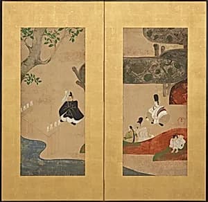 A Shinto ceremony by Attributed to Ogata Kenzan 尾形 乾山 (1663-1743)