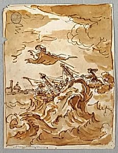 A Shipwreck by Felice Giani, Italian, 1758–1823