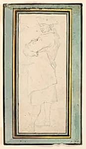 A Standing Man by Luigi Vanvitelli, Italian, 1700 – 1773