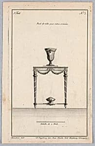 A table by Juste-François Boucher, French, 1736 – 1782