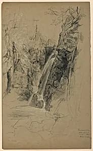 A Waterfall by Daniel Huntington, American, 1816–1906