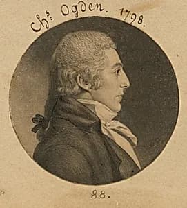 Abraham Ogden, Jr. by Charles Balthazar Julien Févret de Saint-Mémin, 12 Mar 1770 - 23 Jun 1852