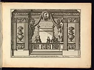 Alcove with Figures by Jean Le Pautre, French, 1618–1682