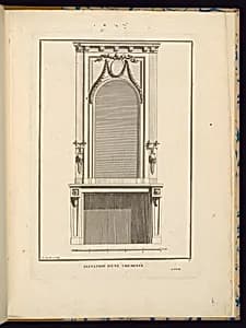 ÉLEVATION D’UNE CHEMINÉE by A. Le Canu, French, active 1746 – 1768