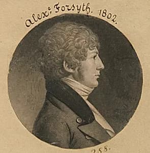 Alexander Forsyth by Charles Balthazar Julien Févret de Saint-Mémin, 12 Mar 1770 - 23 Jun 1852